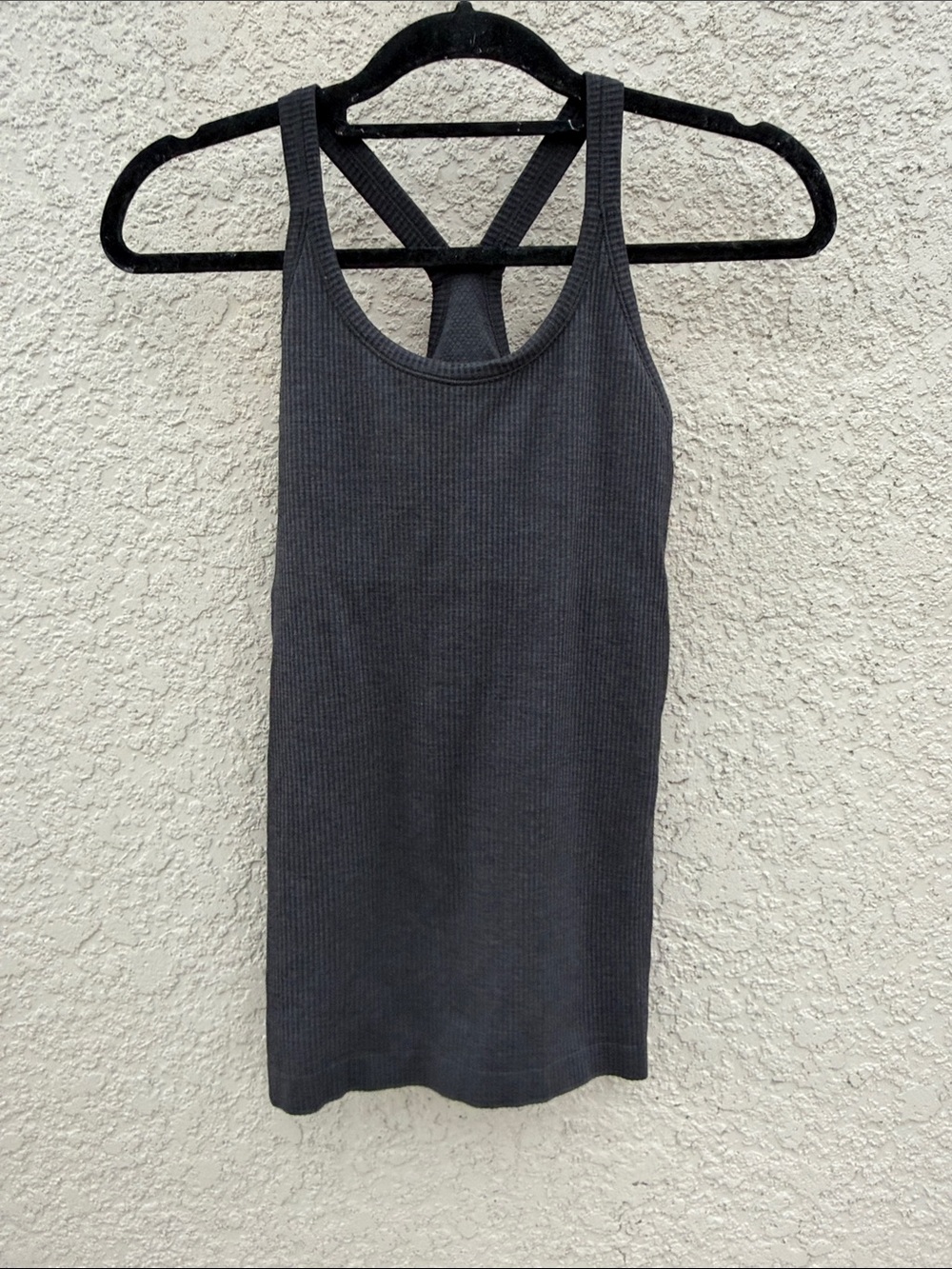 lululemon athletica Dark Charcoal Ribbed Racerback Tank